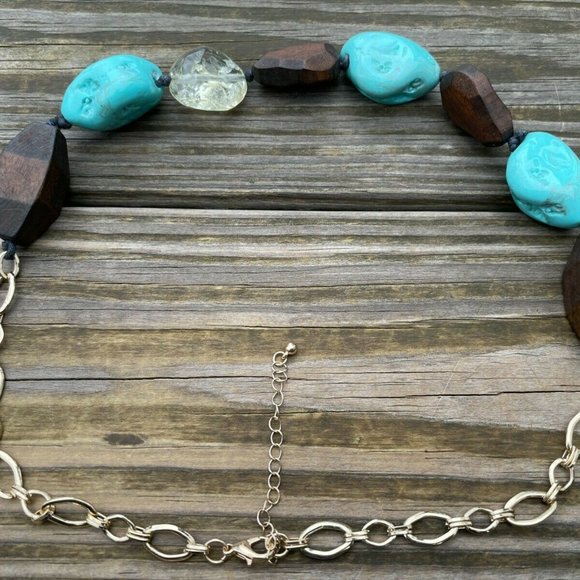 Nordstrom Women Necklace Multi Color WoodPlastic Beads Ladies Jewelry New - Picture 6 of 10